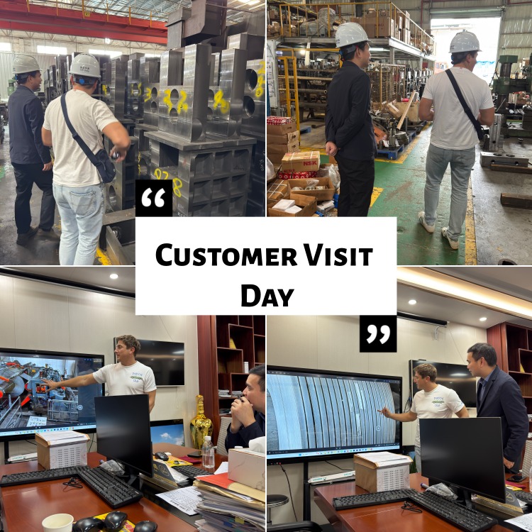 Polish Customers At Metal Coil Slitting Machine Factory