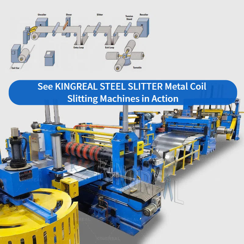 See KINGREAL STEEL SLITTER Metal Coil Slitting Machines in Action