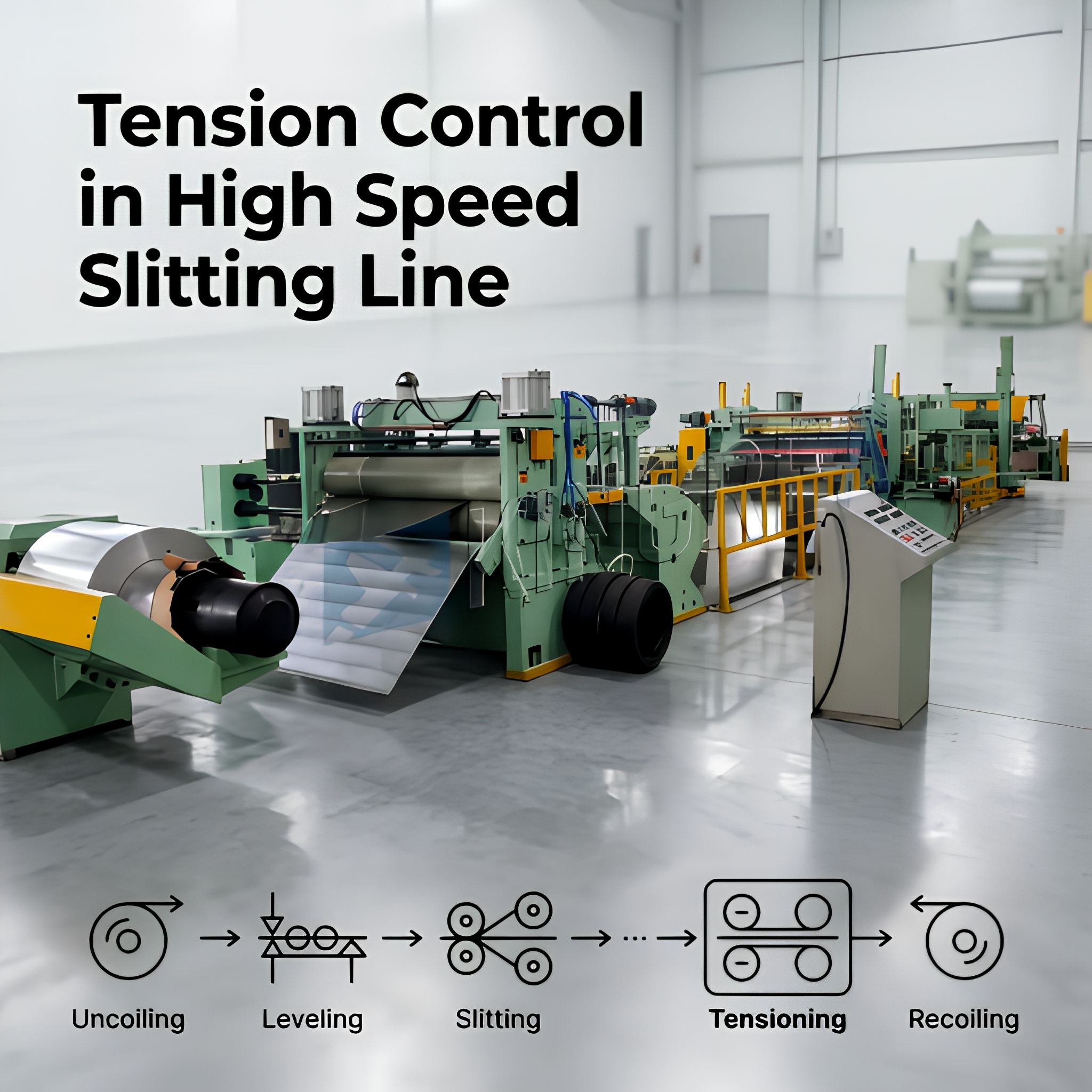 Tension Control in High Speed Slitting Line