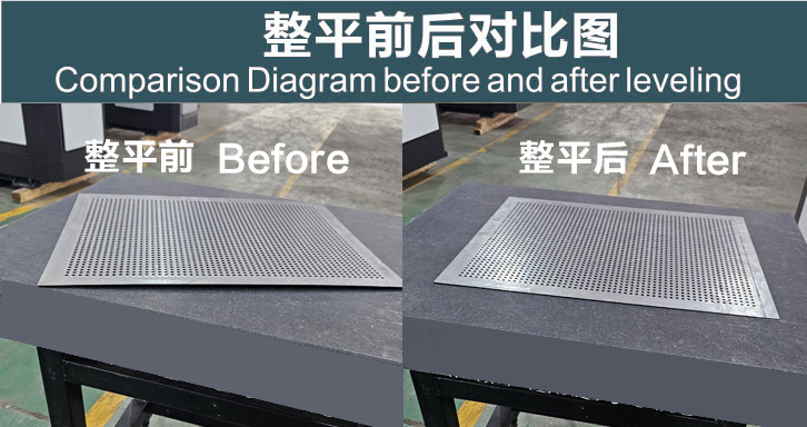 metal plate leveling machine