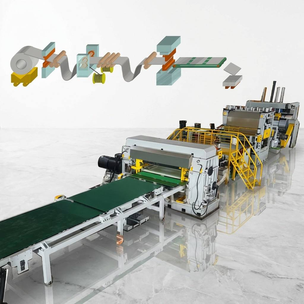stop to shearing cut to length line