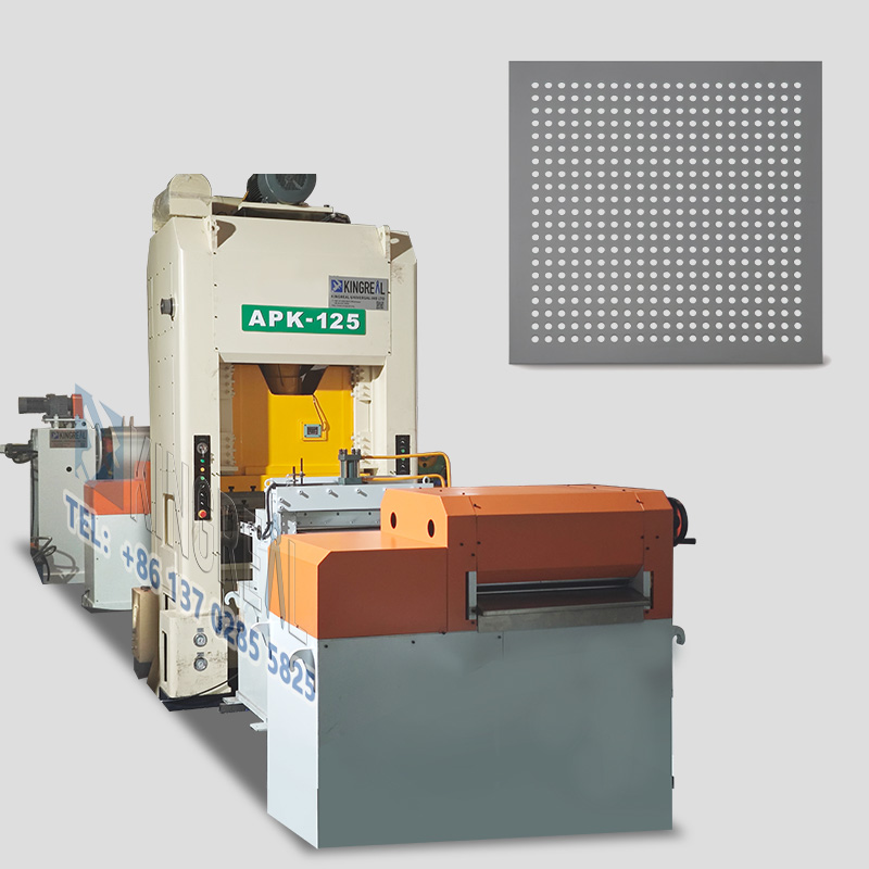 Metal Sheet Coil Perforated Production Line With Cutting