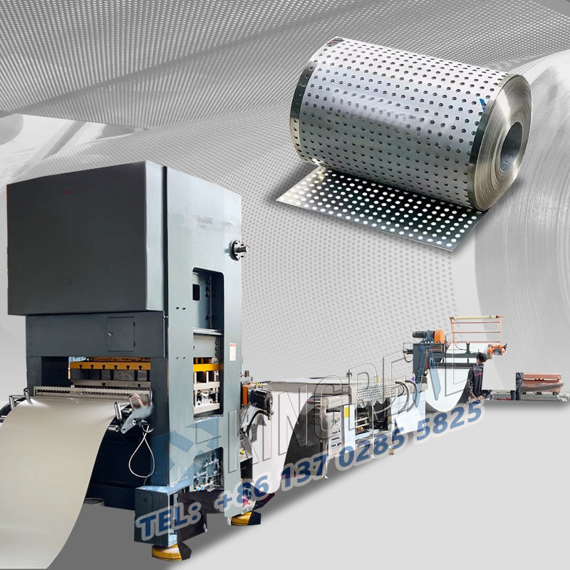 Sheet Coil Perforation And Rewind Machine
